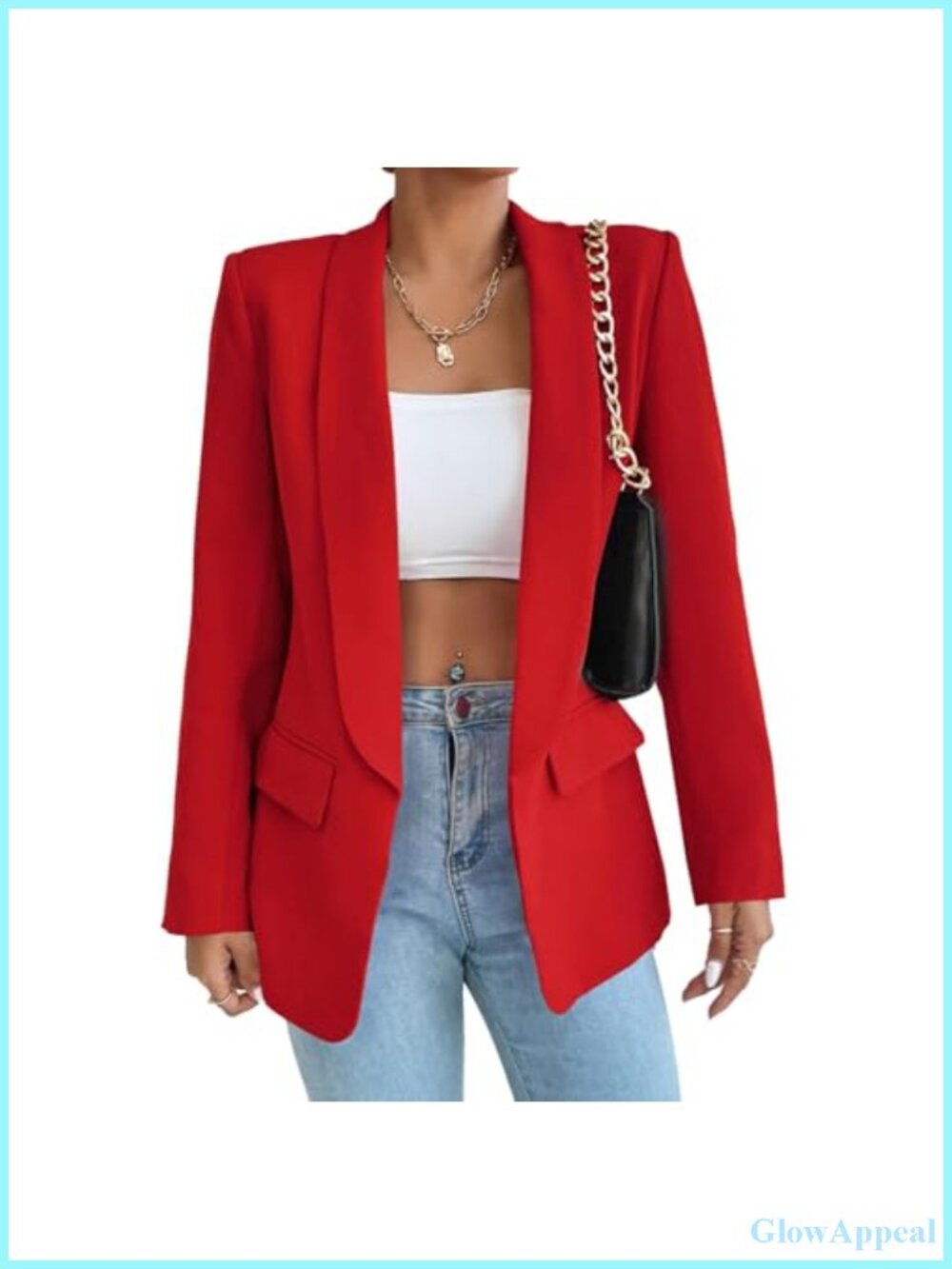 Womens Casual Blazer Long Sleeve Open Front Slim Fit Work Office Jacket